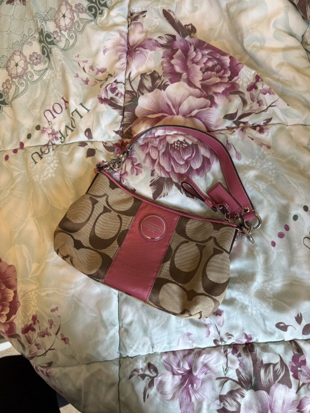 Vintage Y2K Coach Signature Stripe Demi Shoulder Bag ✨